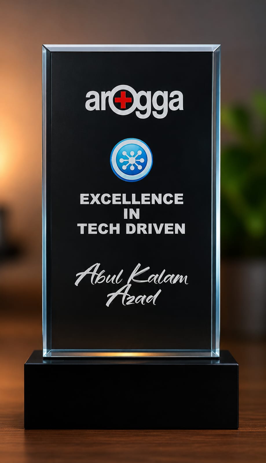 Excellence in Tech Driven Trophy